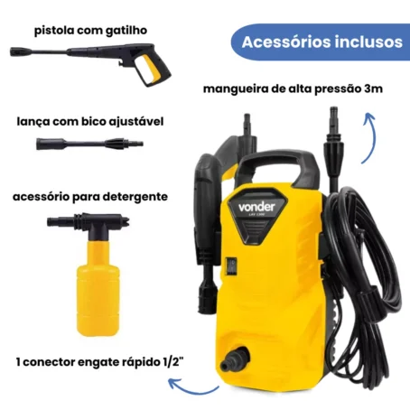 Lavadora De Alta Pressão Lav1300 Libras Vonder 1.300lbf - Imagem 2
