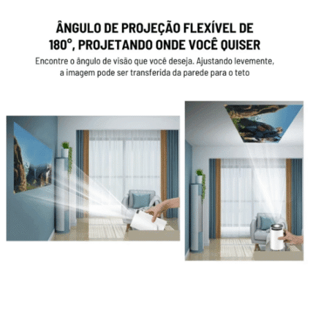 Projetor 4K HD 150 Polegadas Celular, Tv B0x, Xbox, PS, Pc, Wifi HY300 Pro Magcubic Envio Imediato - Imagem 4