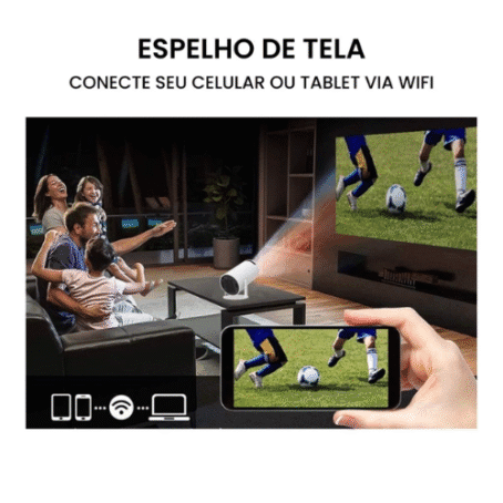Projetor 4K HD 150 Polegadas Celular, Tv B0x, Xbox, PS, Pc, Wifi HY300 Pro Magcubic Envio Imediato - Imagem 6