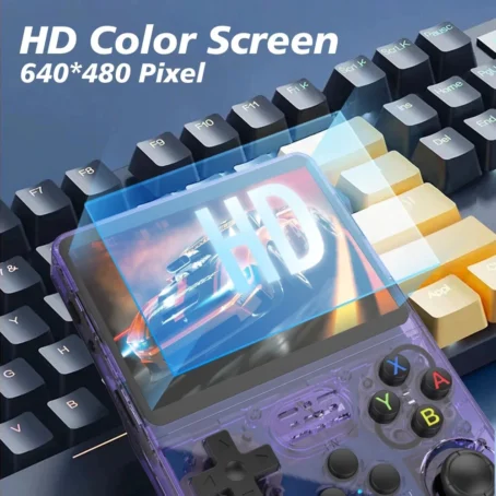 Console Portátil R36S + de 15.000 Jogos Vídeo Game 64g Linux Tela IPS 3.5 Polegadas - Imagem 5