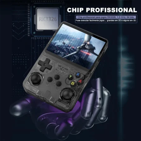 Console Portátil R36S + de 15.000 Jogos Vídeo Game 64g Linux Tela IPS 3.5 Polegadas - Imagem 7